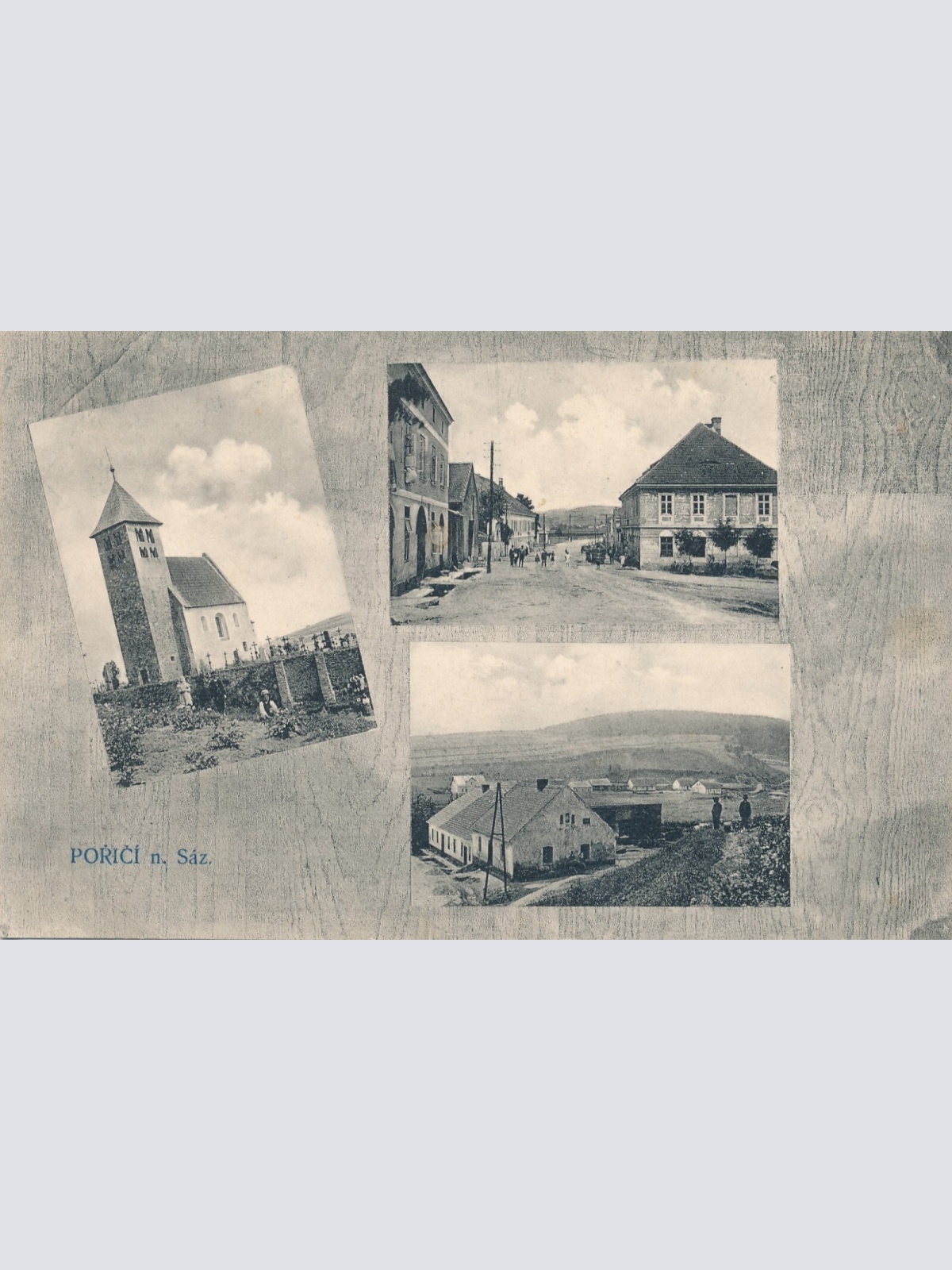 AK aus Porici n. Saz Tschechoslowakei Ansichtskarte (14287)