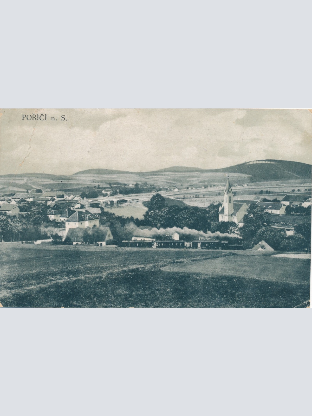 AK aus Porici n. Saz Tschechoslowakei Ansichtskarte (14288)
