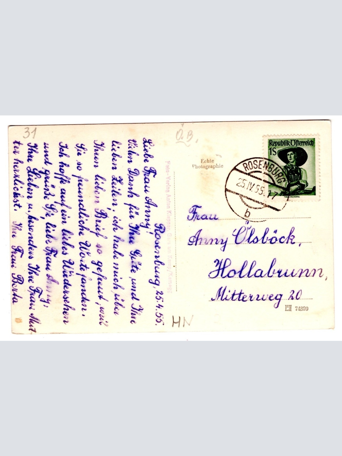 AK, Rosenburg, Niederösterreich, Ansichtskarte (S5982)