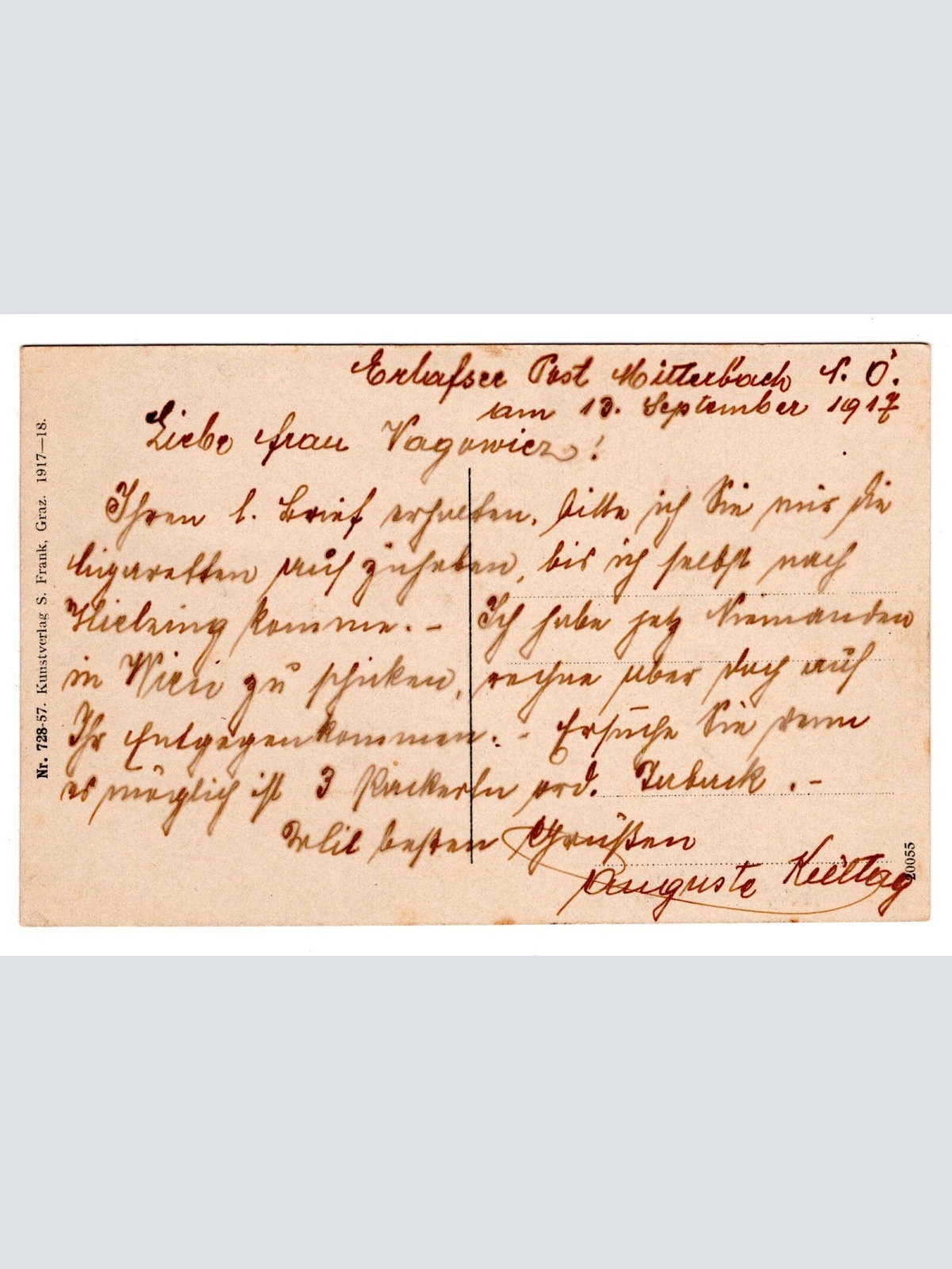 AK, Erlaufsee bei Mariazell, Steiermark, Ansichtskarte (S6071)