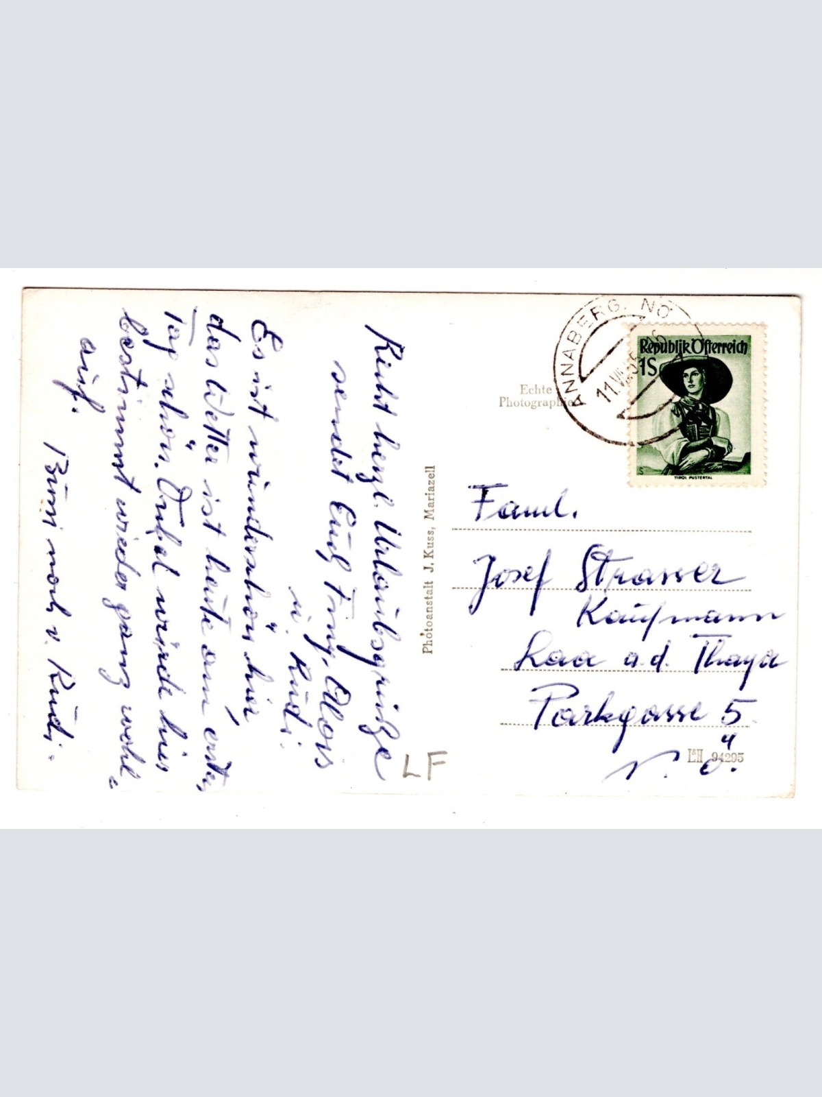 AK, Annaberg mit dem Ötscher, Niederösterreich, Ansichtskarte (S6137)