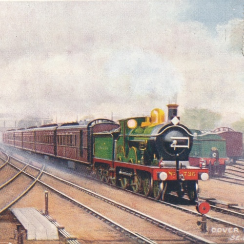 AK Eisenbahn - Zug Dover Boat Express SE. CH .RLY Ansichtskarte (14302)