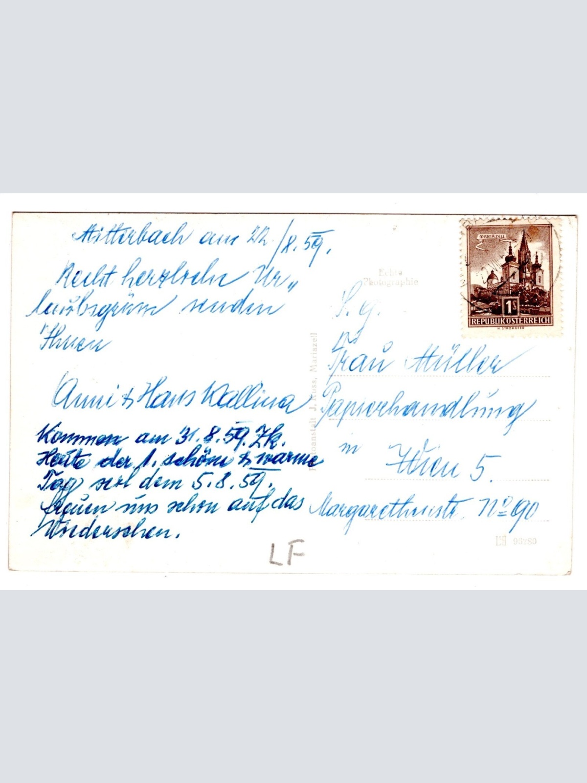 AK, Mitterbach mit dem Ötscher, Niederösterreich, Ansichtskarte (S6141)