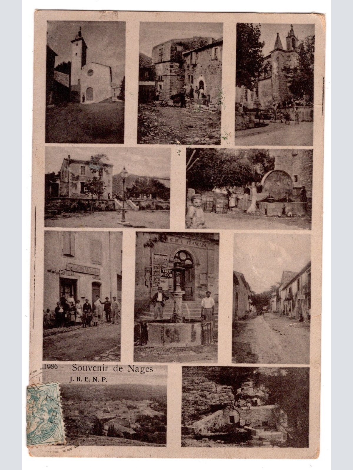 AK, Souvenir de Nages, Frankreich, Ansichtskarte (S6182)