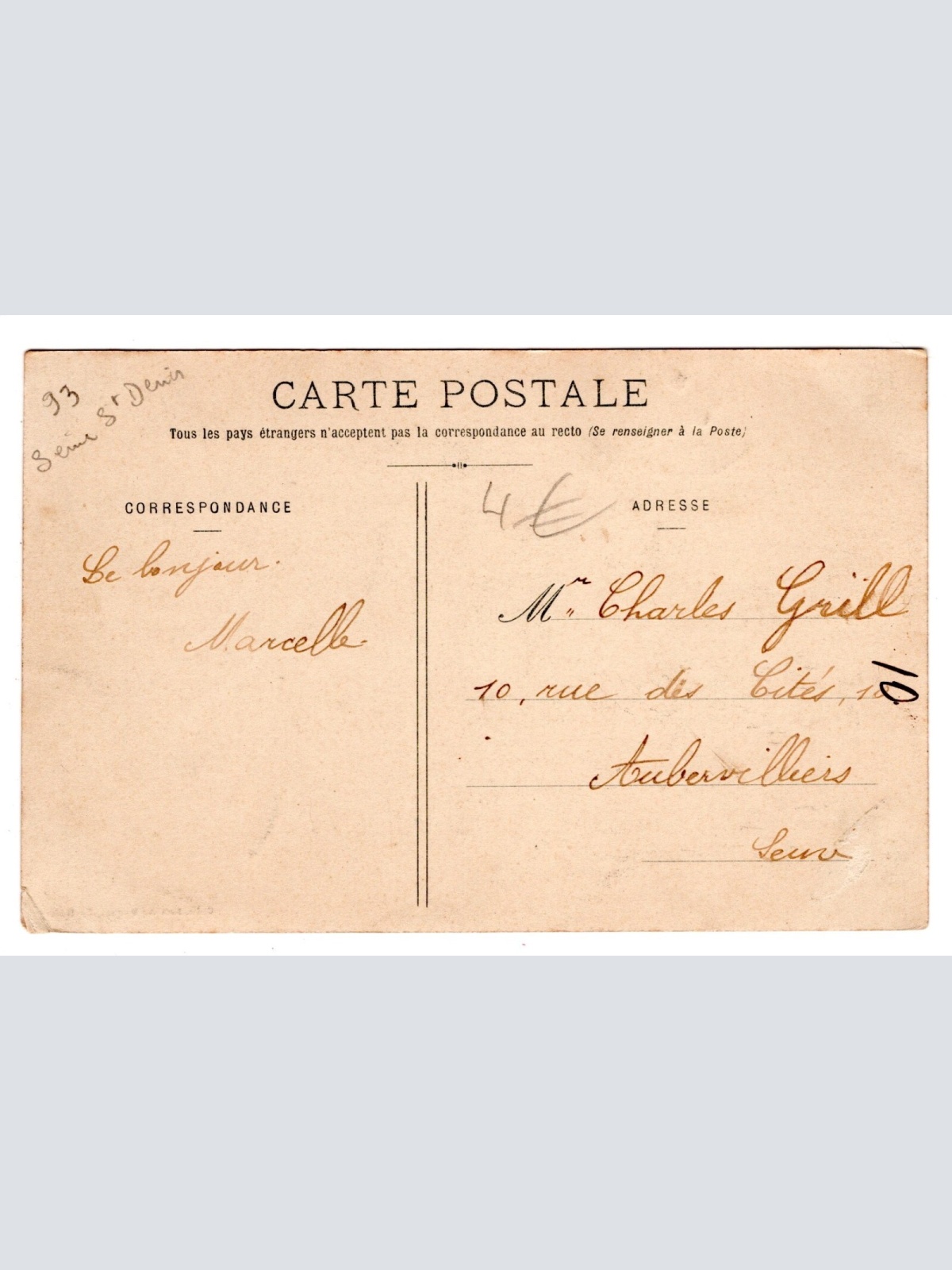 AK, Plateau de Montfermeil, Frankreich, Ansichtskarte (S6184)