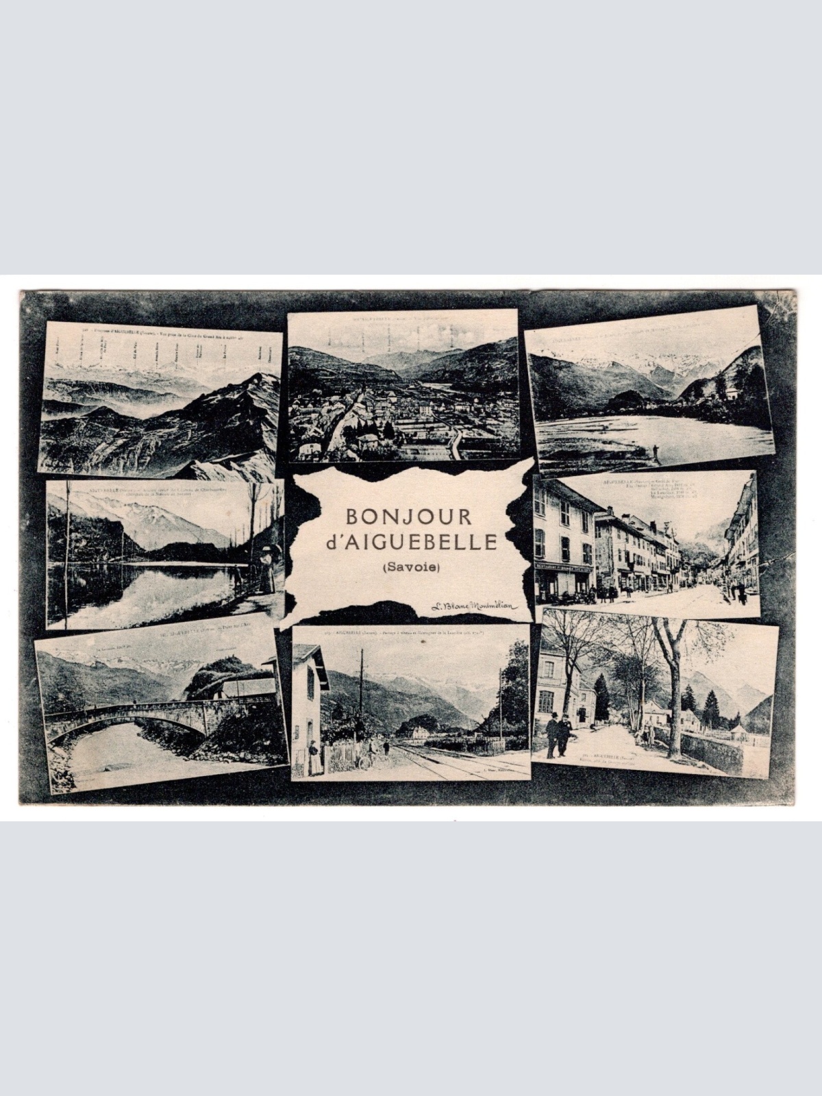 AK, Bonjour d'Aiguebelle, Frankreich, Ansichtskarte (S6193)