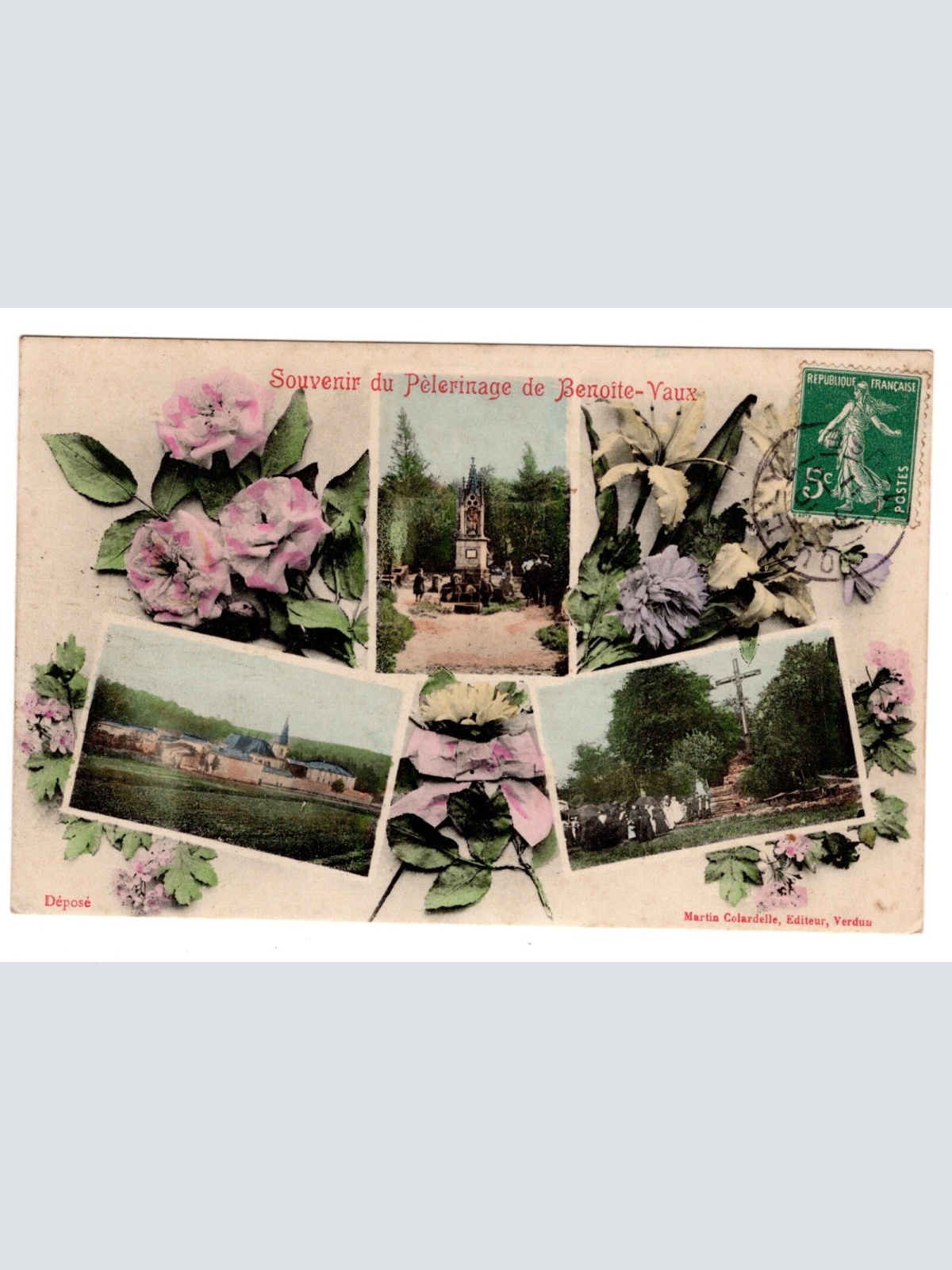 AK, Souvenir du Pelerinage de Benoite-Vaux, Frankreich, Ansichtskarte (S6201)