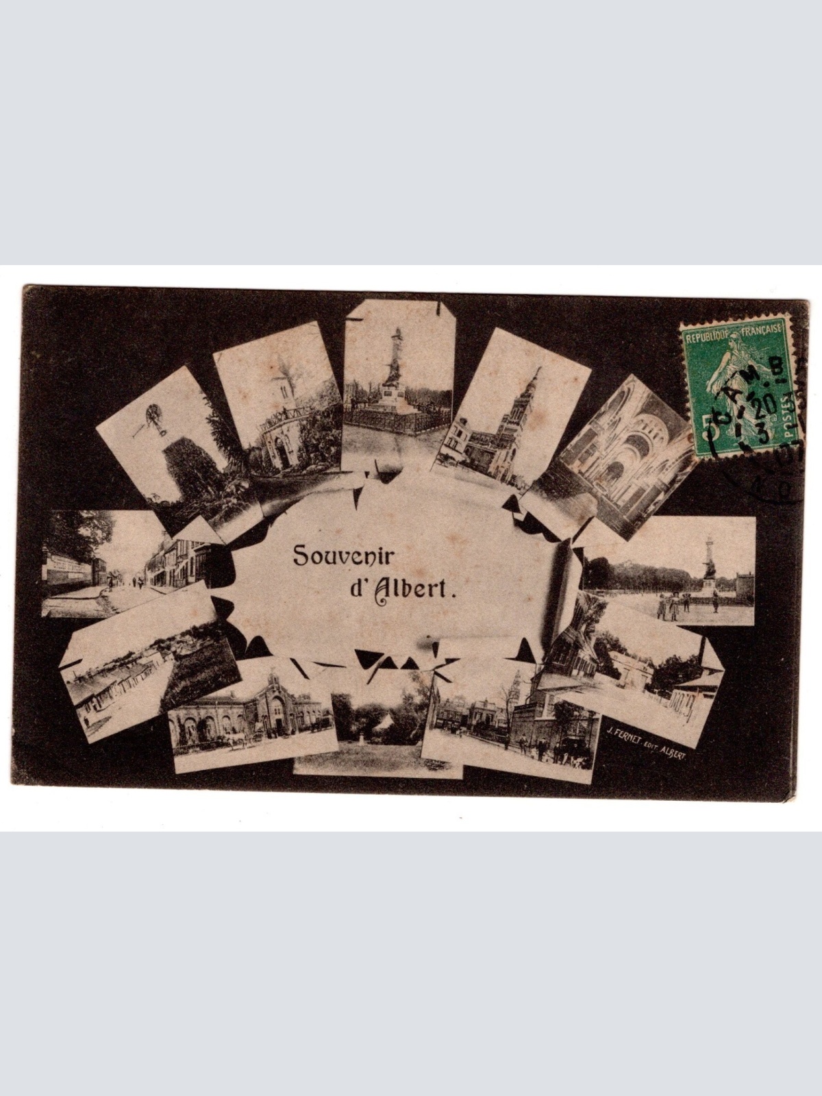 AK, Souvenir d'Albert, Frankreich, Ansichtskarte (S6211)