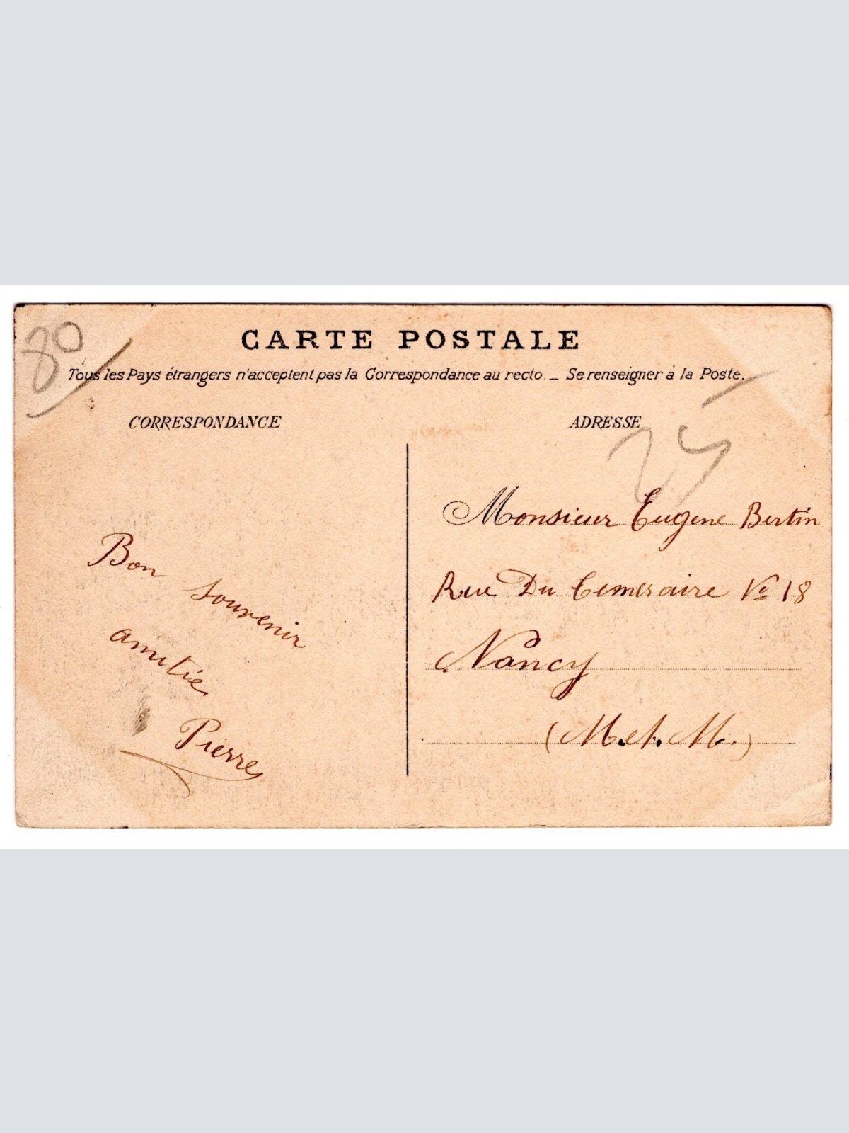 AK, Souvenir d'Albert, Frankreich, Ansichtskarte (S6211)