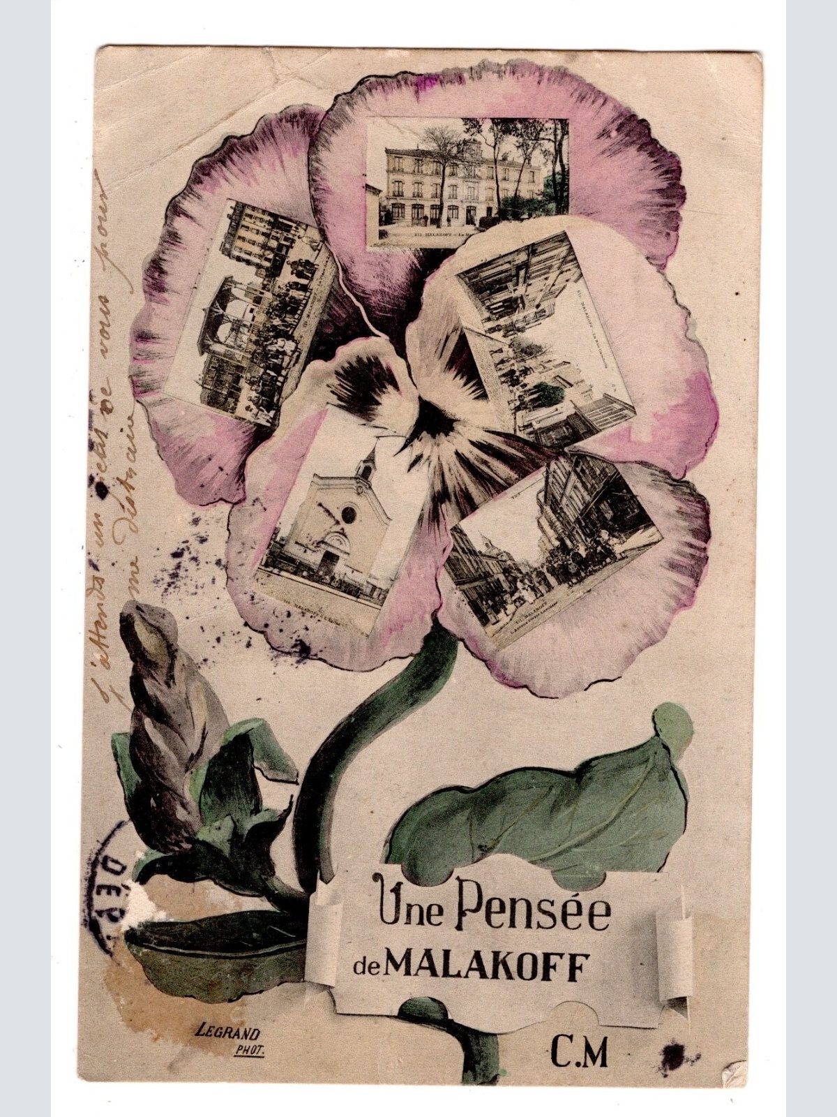 AK, Une Pensee de Malakoff, Frankreich, Ansichtskarte (S6223)