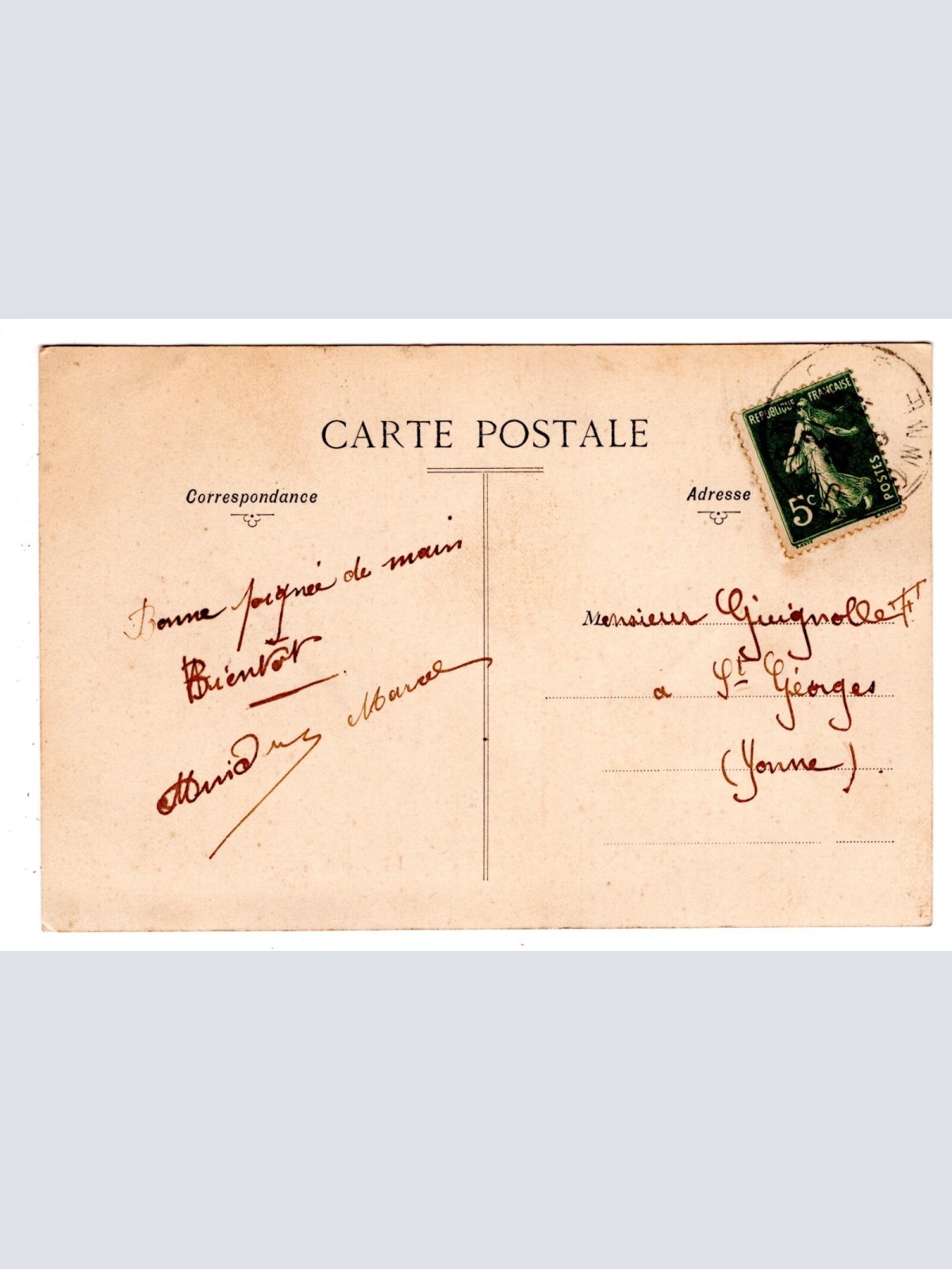 AK, Souvenir de Béon, Frankreich, Ansichtskarte (S6224)