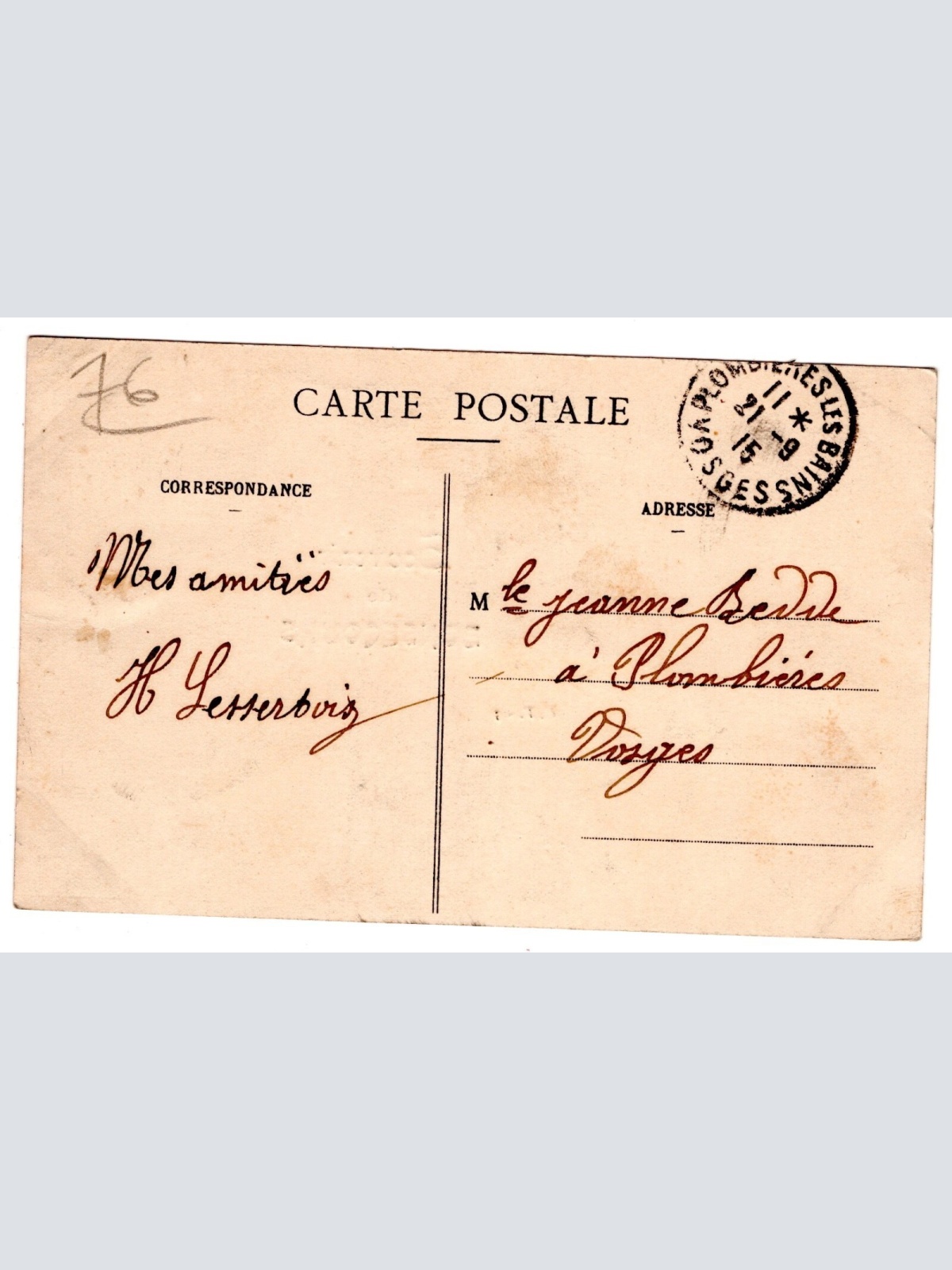 AK, Bonsecours, Frankreich, Ansichtskarte (S6236)