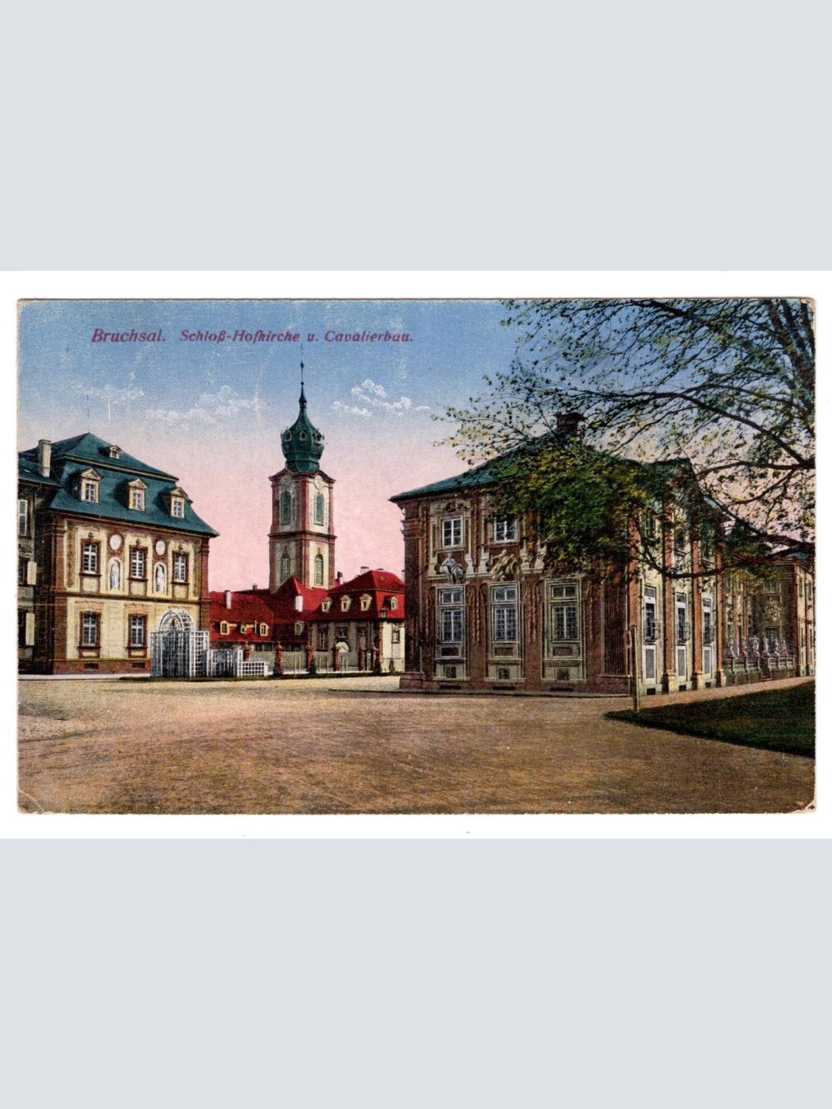 AK, Bruchsal, Schloss Hofkirche, Baden-Württemberg, Ansichtskarte (S6265)