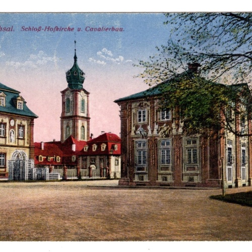 AK, Bruchsal, Schloss Hofkirche, Baden-Württemberg, Ansichtskarte (S6265)