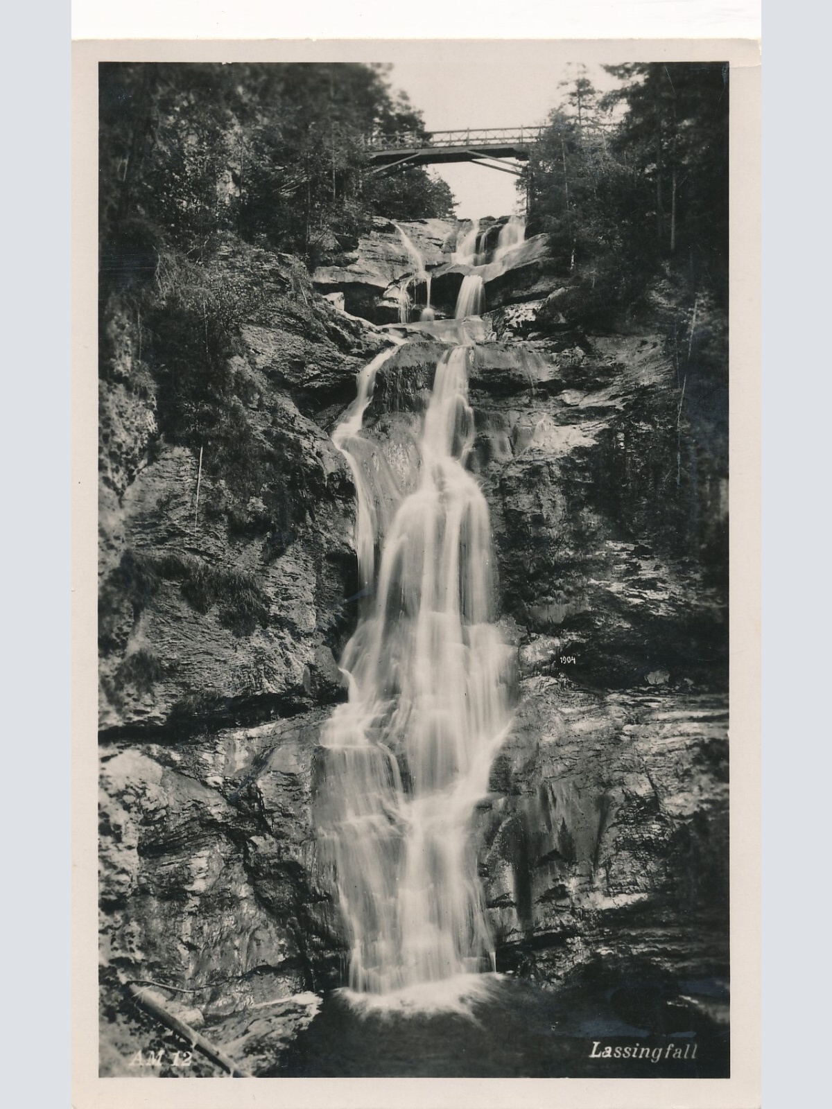 AK vom Lassnigfall Steiermark Ansichtskarte (14484)