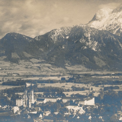 AK aus Admont mit dem Buchstein Steiermark Ansichtskarte (14498)