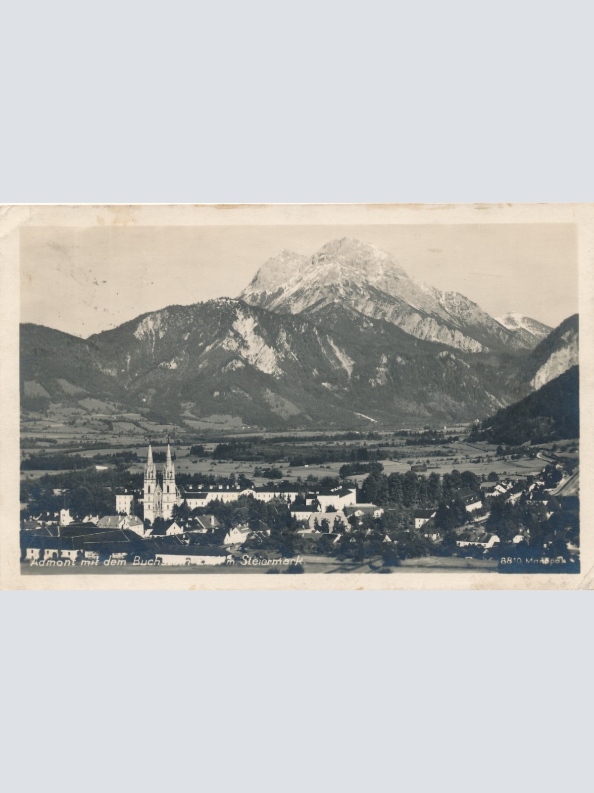 AK aus Admont mit dem Buchberg Steiermark Ansichtskarte (14501)