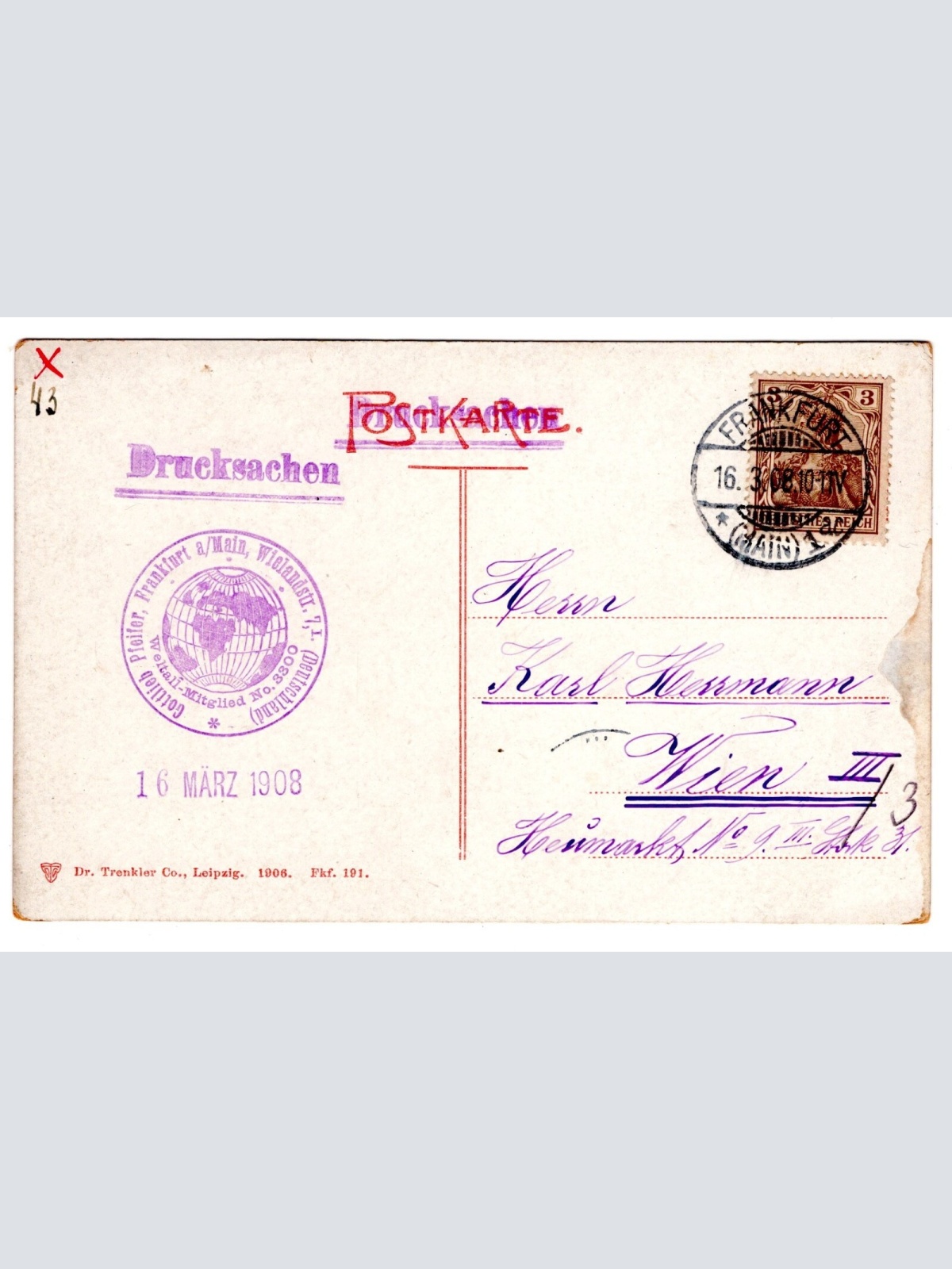 AK, Frankfurt am Main, Hessen, Ansichtskarte (S6269)