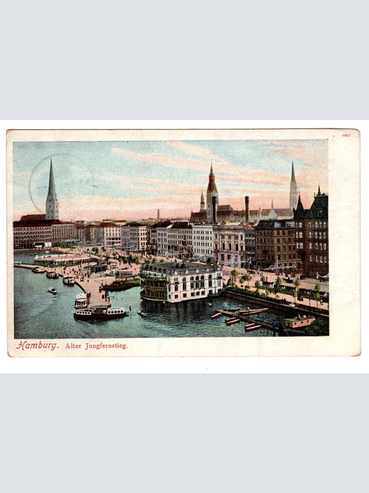 AK, Hamburg, Alter Jungfernstieg, Ansichtskarte (S6294)