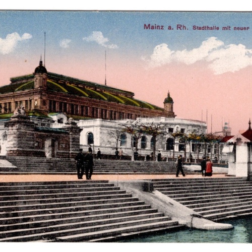 AK, Mainz, Stadthalle, Rheinland-Pfalz, Ansichtskarte (S6295)