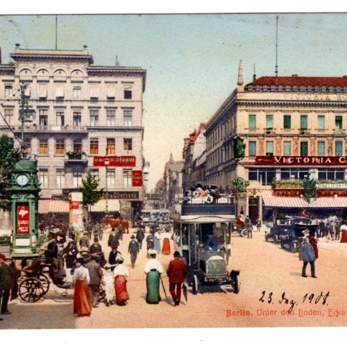 AK, Berlin, Unter den Linden, Ecke Friedrichstraße, Ansichtskarte (S6299)