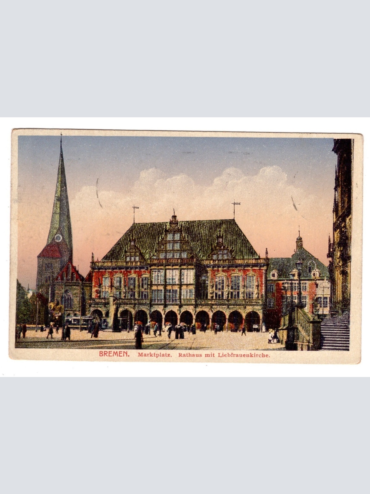 AK, Bremen, Marktplatz, Rathaus, Ansichtskarte (S6304)