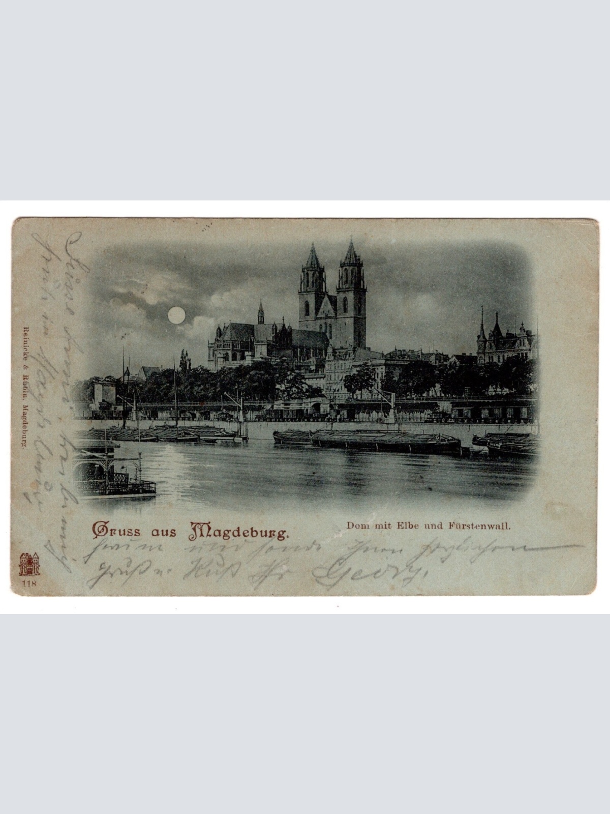 AK, Magdeburg, Dom mit Elbe, Sachsen-Anhalt, Ansichtskarte (S6325)