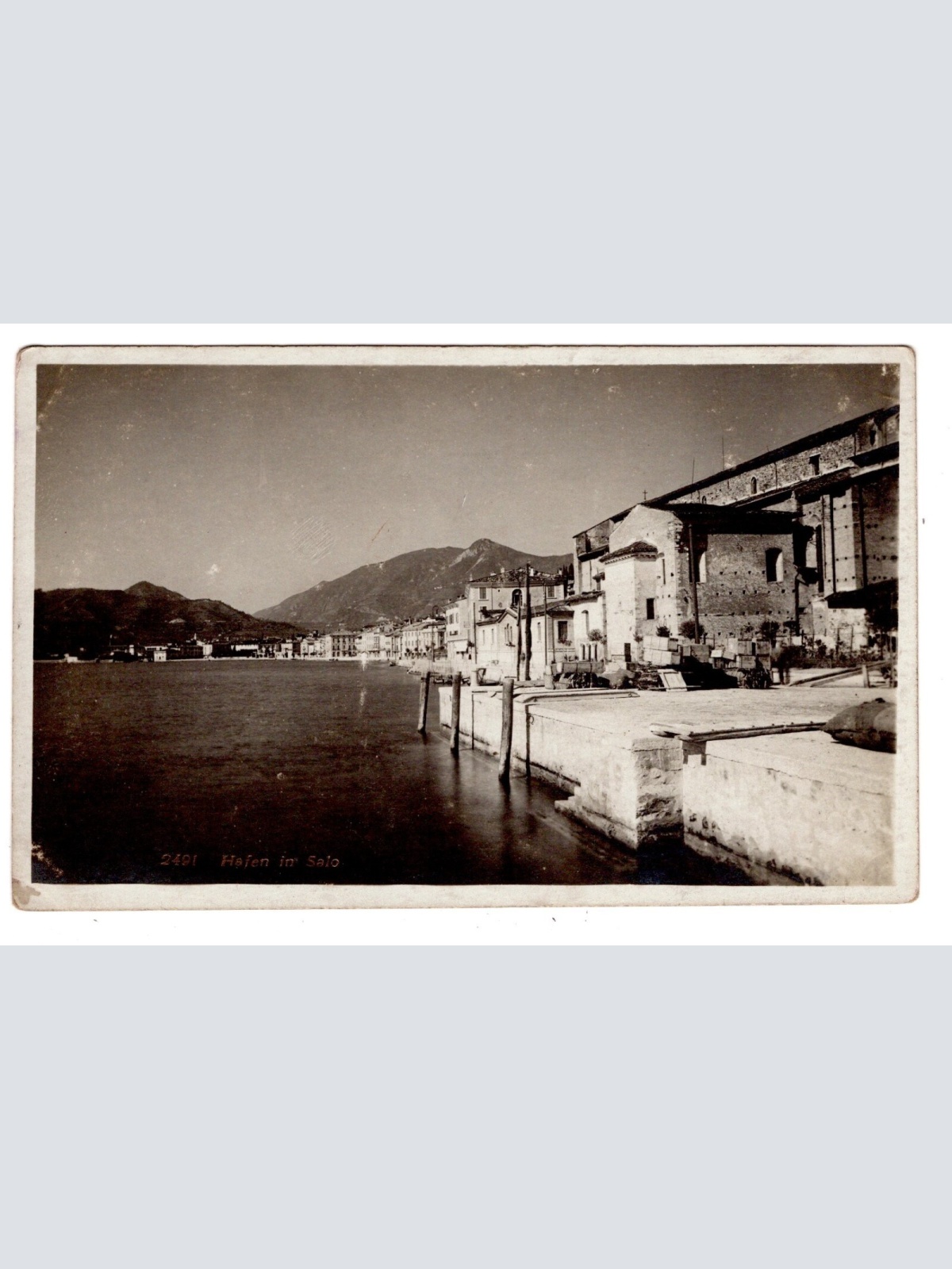 AK, Hafen in Salo, Italien, Ansichtskarte (S6331)