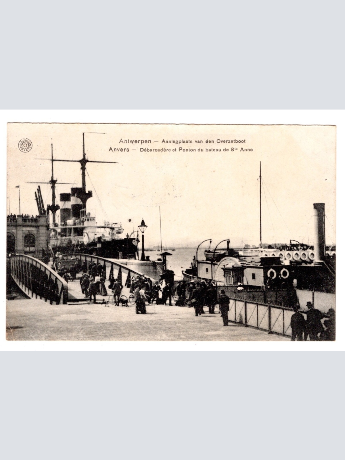 AK, Antwerpen - Aanlegplaats van den Overzetboot, Ansichtskarte (S6333)