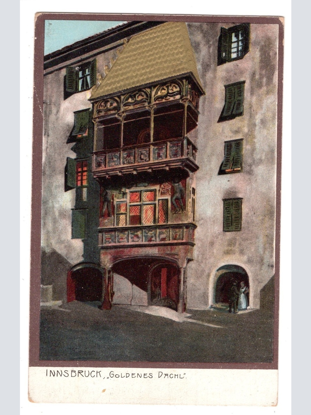 AK, Innsbruck, Goldenes Dachl, Tirol, Ansichtskarte (S6362)
