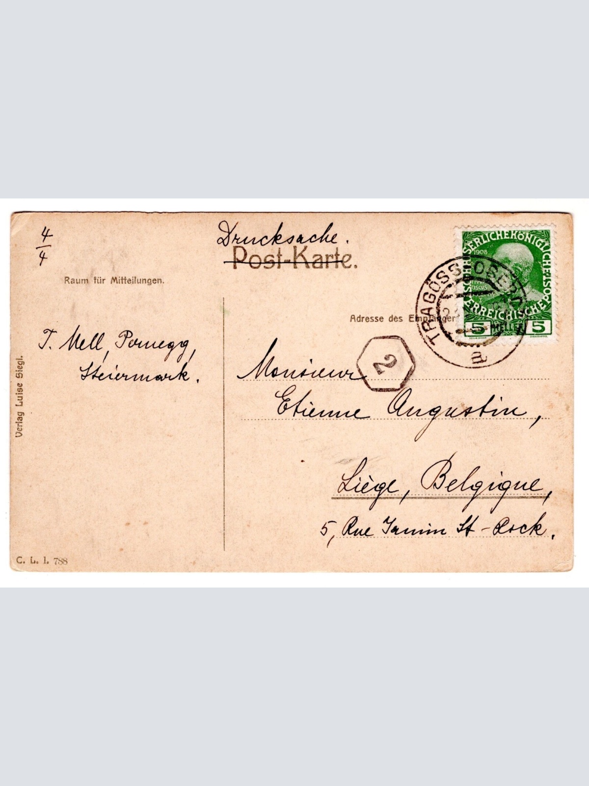 AK, Oberort Tragöss, Steiermark, Ansichtskarte (S6368)