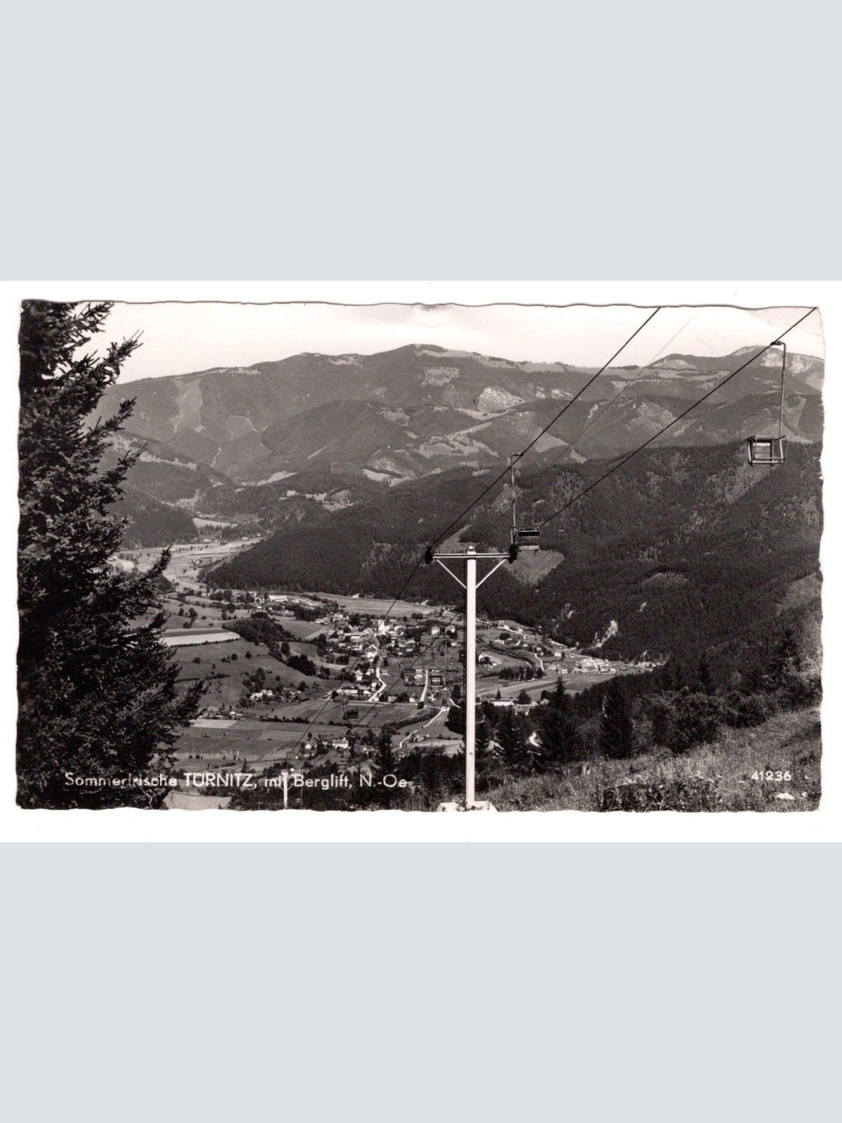 AK, Türnitz mit Berglift, Niederösterreich, Ansichtskarte (S6373)