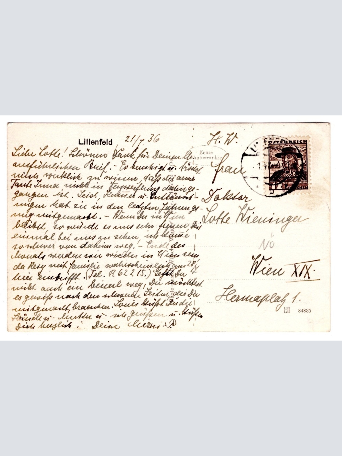 AK, Lilienfeld, Niederösterreich, Ansichtskarte (S6384)