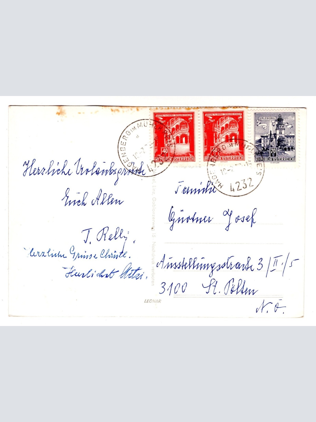 AK, Hagenberg bei Pregarten, Oberösterreich, Ansichtskarte (S6405)