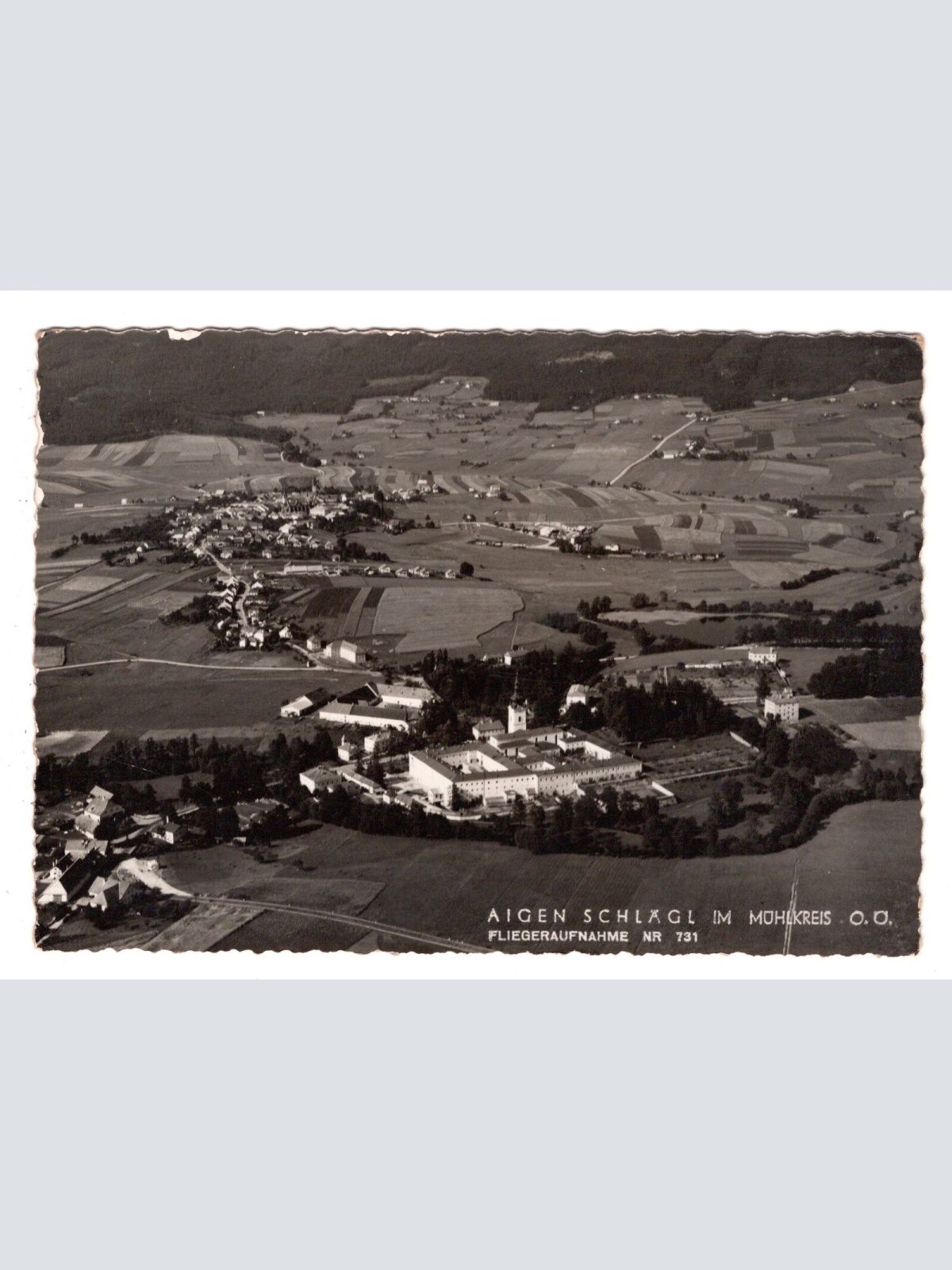 AK, Aigen Schlägl, Fliegeraufnahme Nr. 731 Oberösterreich, Ansichtskarte (S6407)