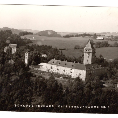AK, Schloss Neuhaus, Fliegeraufnahme Nr. 1 Oberösterreich, Ansichtskarte (S6415)
