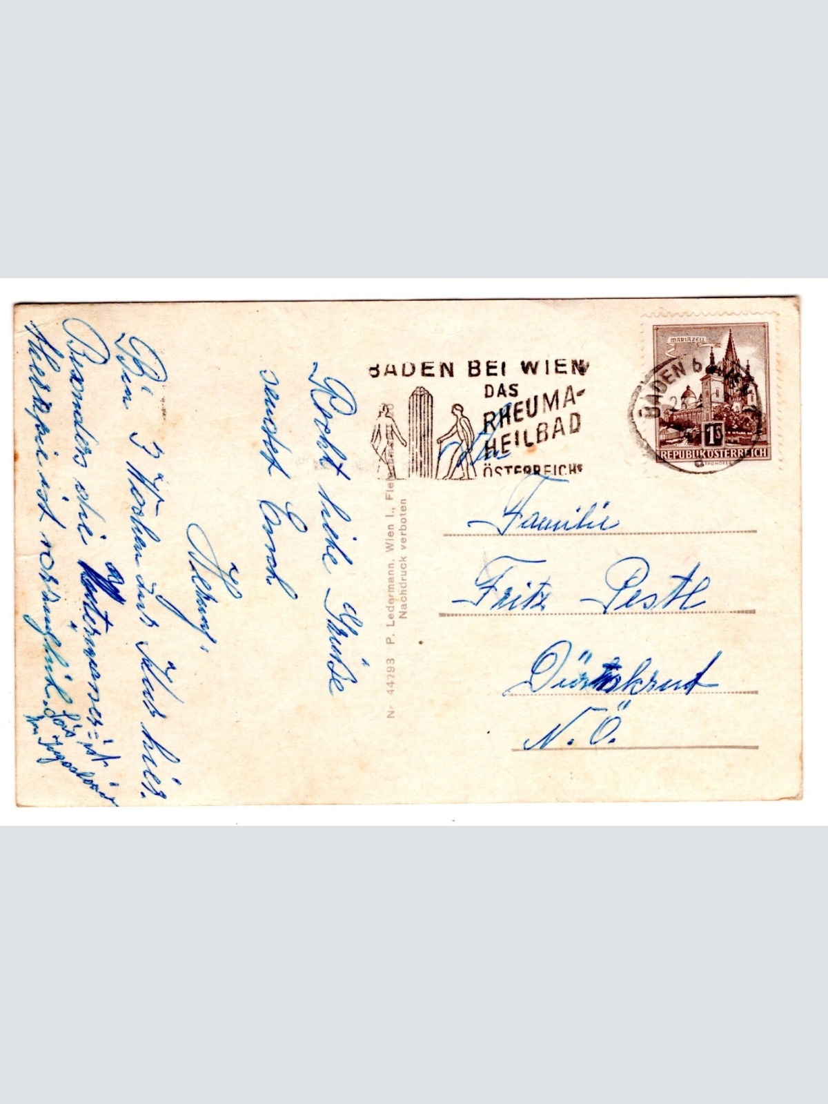 AK, Baden bei Wien, Unterwassertherapie, Niederösterreich, Ansichtskarte (S6522)