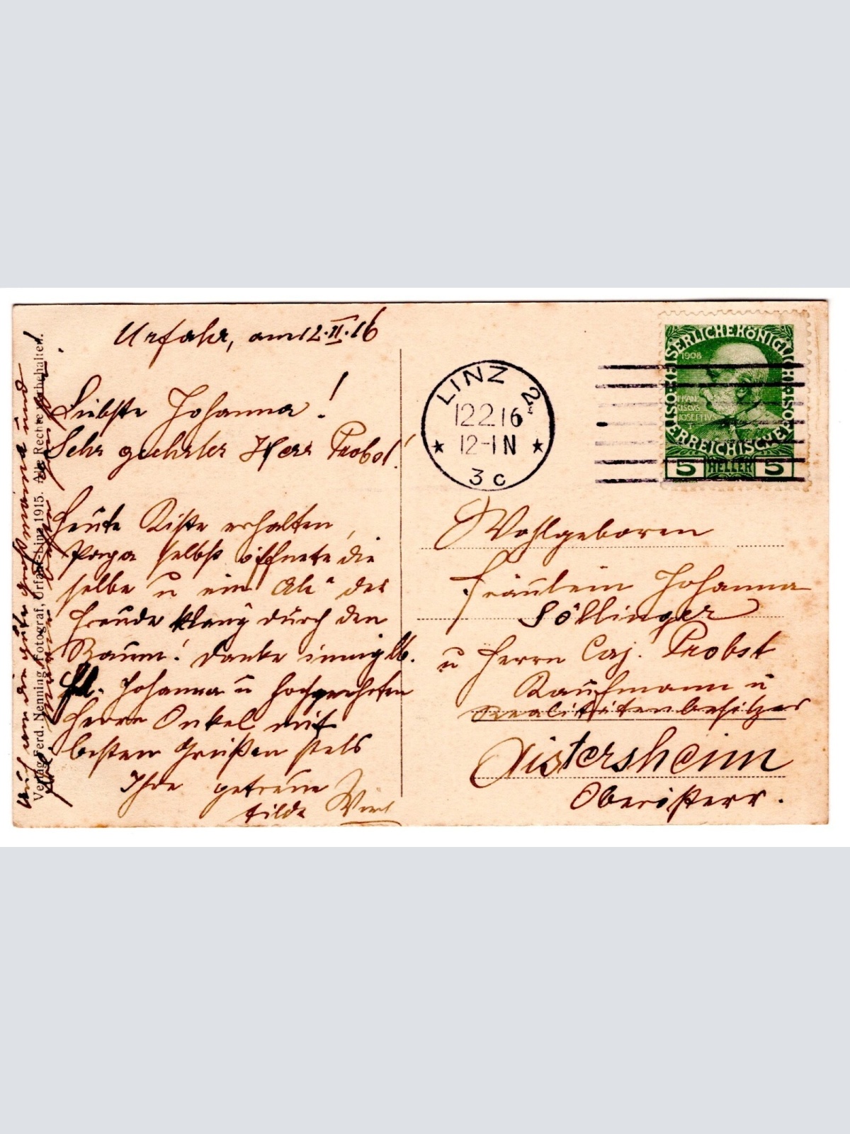 AK, Linz, Pöstlingberg, Oberösterreich, Ansichtskarte (S6545)