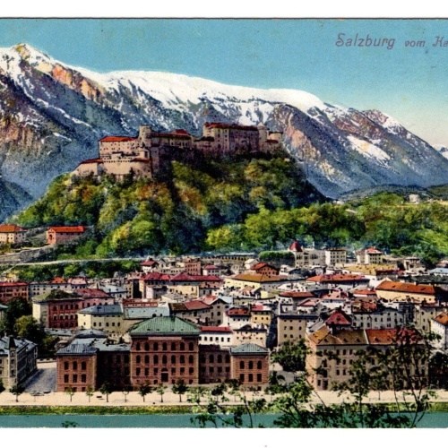 AK, Salzburg vom Kapuzinerberg, Ansichtskarte (S6550)