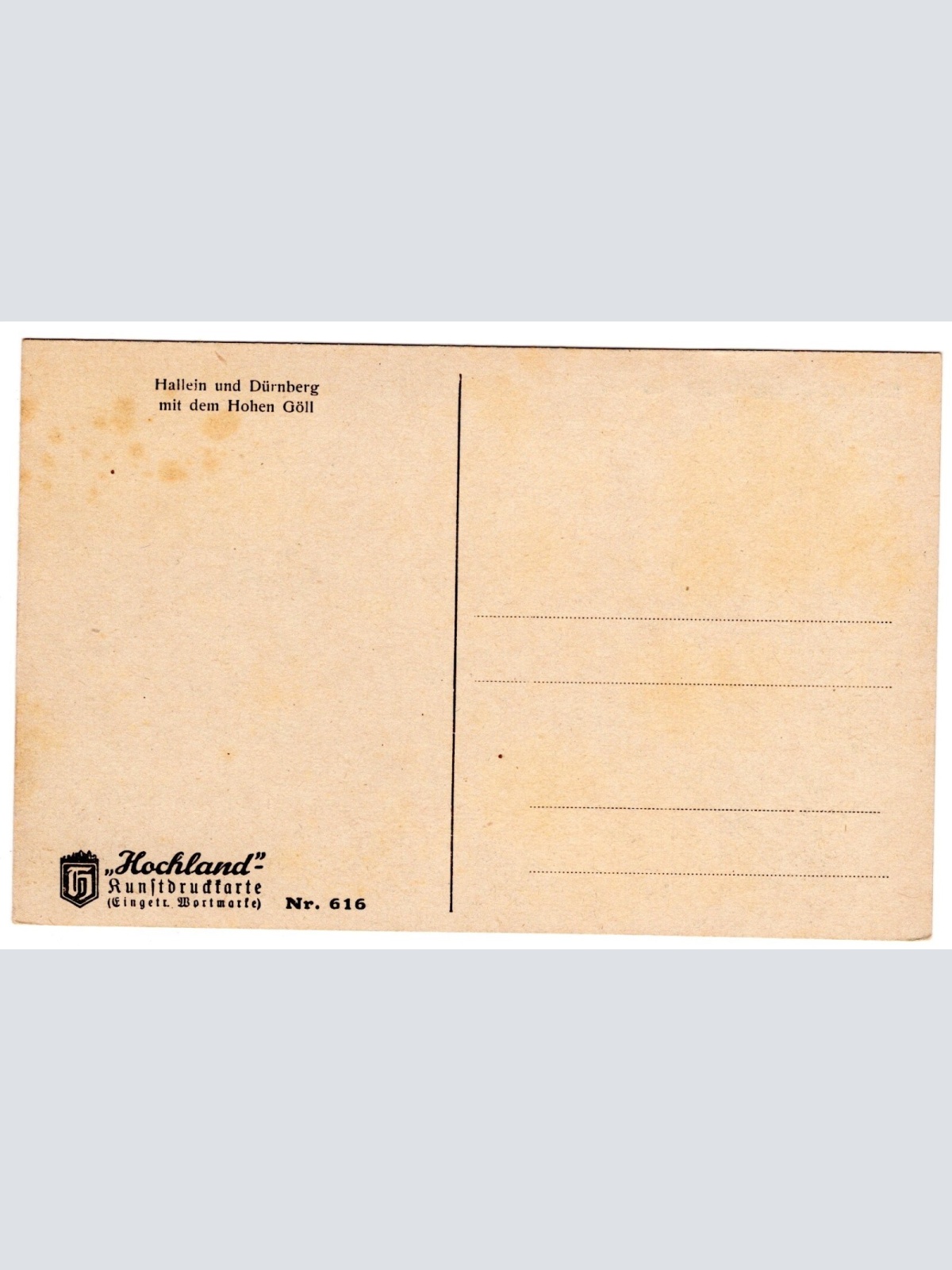 AK, Hallein und Dürnberg, Salzburg, Ansichtskarte (S6570)