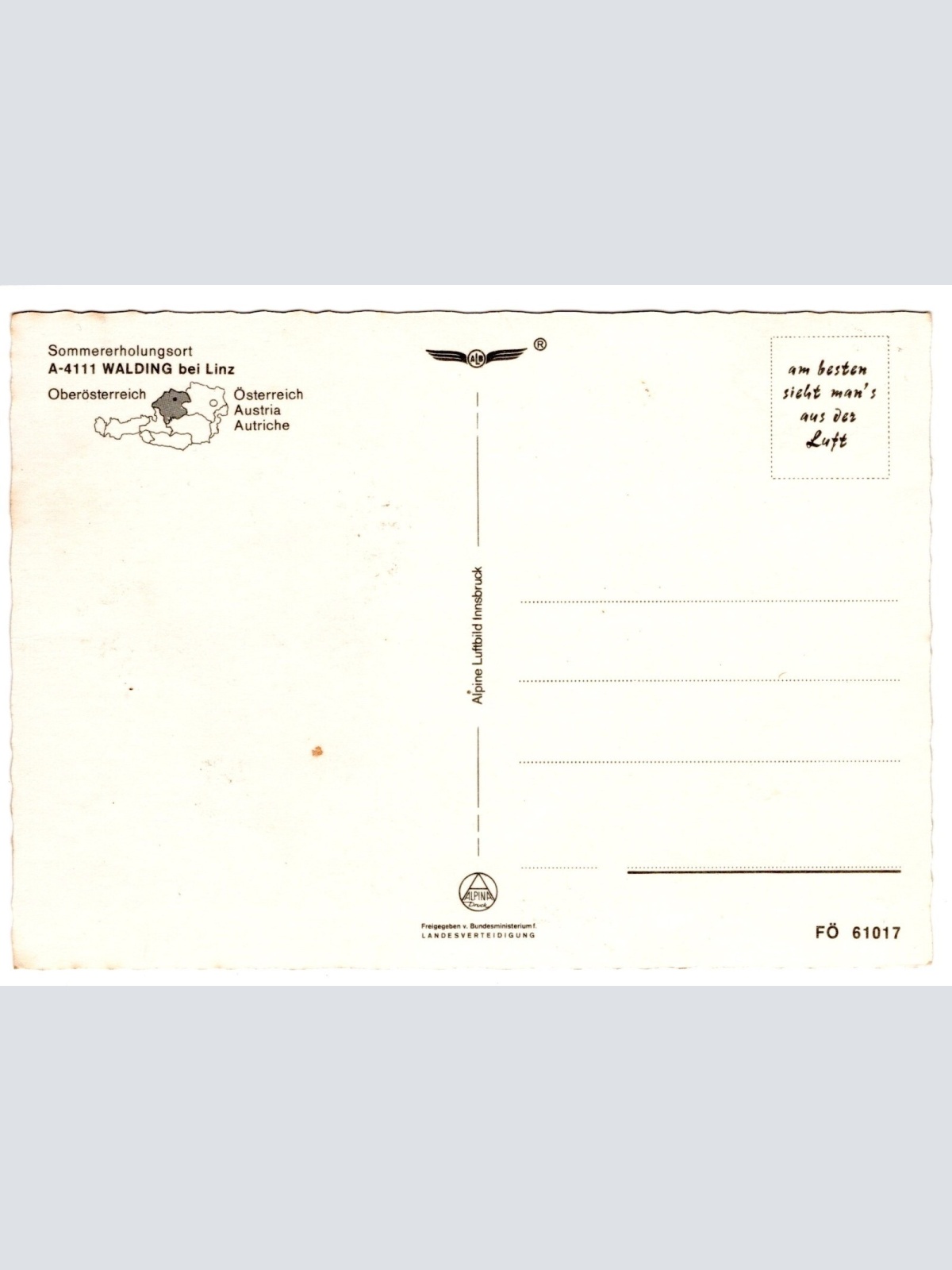 AK, Walding, Oberösterreich, Ansichtskarte (S6586)