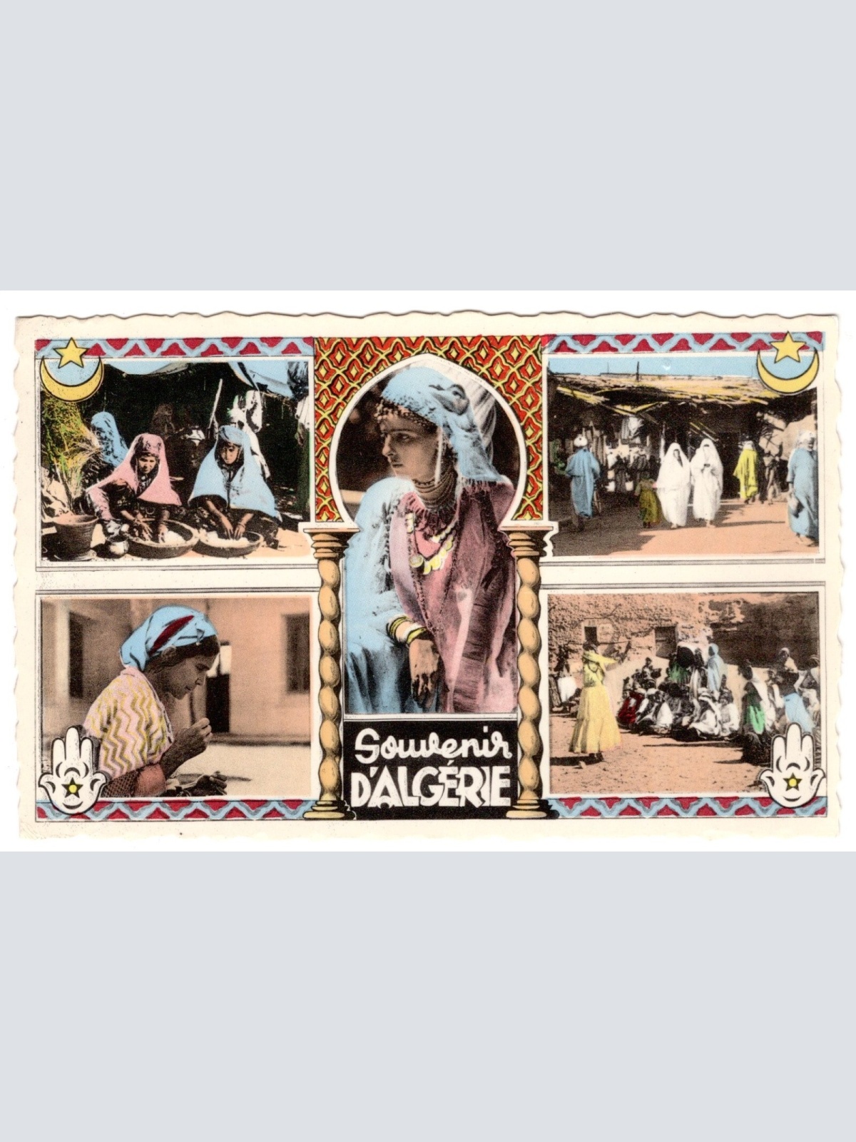 AK, Souvenir d'Algerie, Ansichtskarte (S6598)