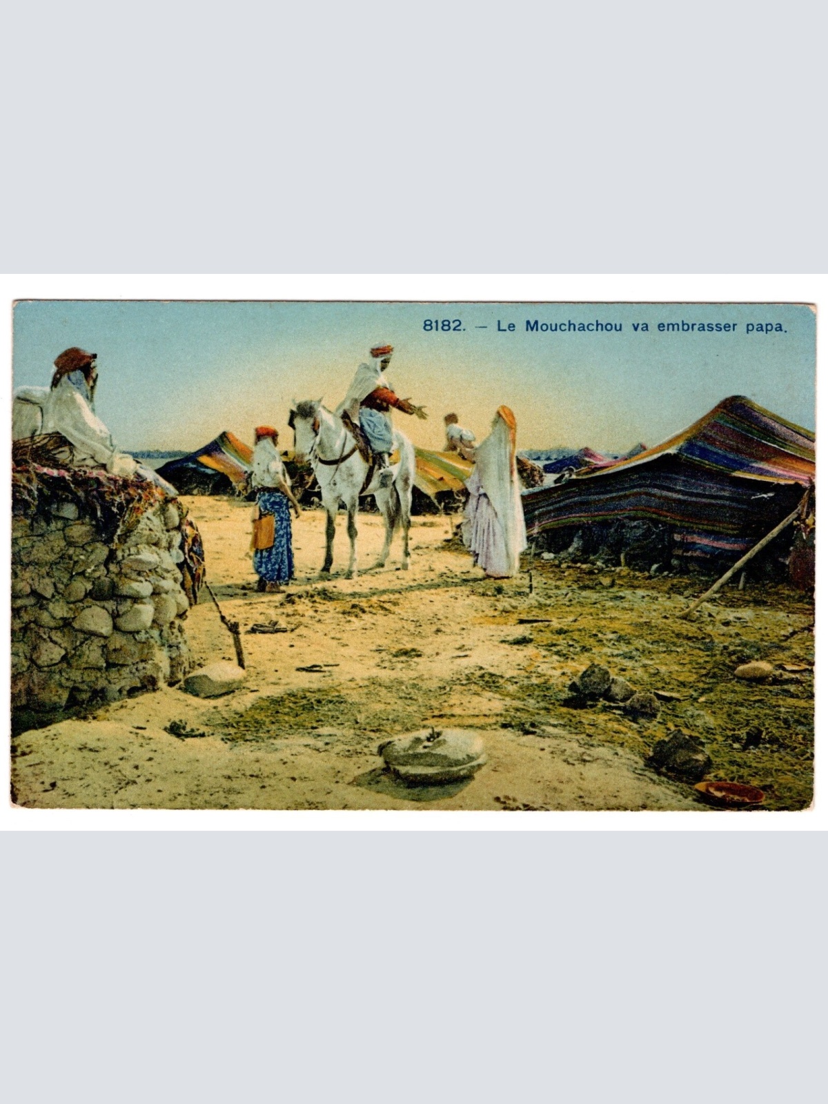 AK, Le Mouchachou va embrasser papa, Ansichtskarte (S6602)