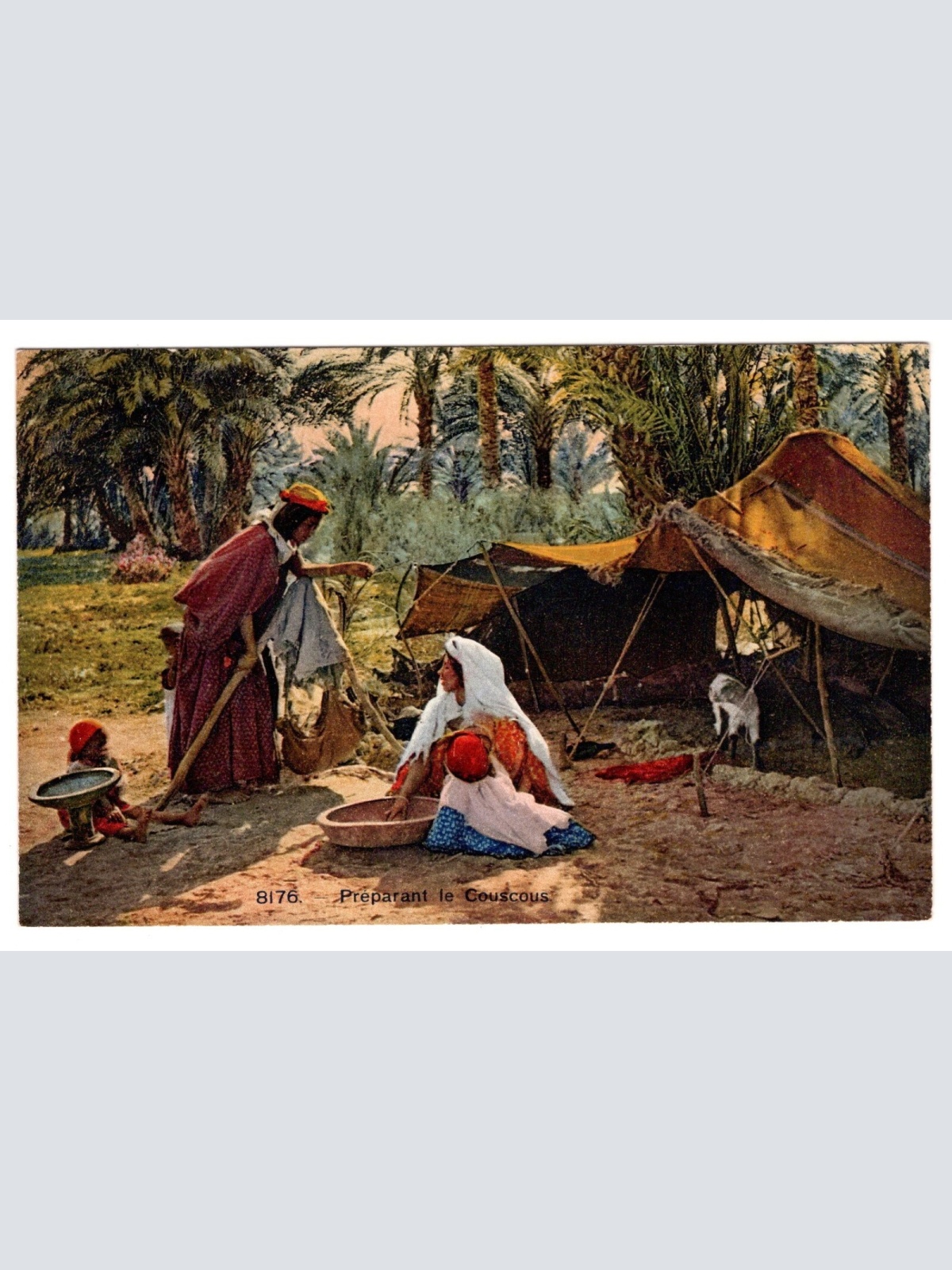 AK, Preparant le Couscous, Ansichtskarte (S6609)