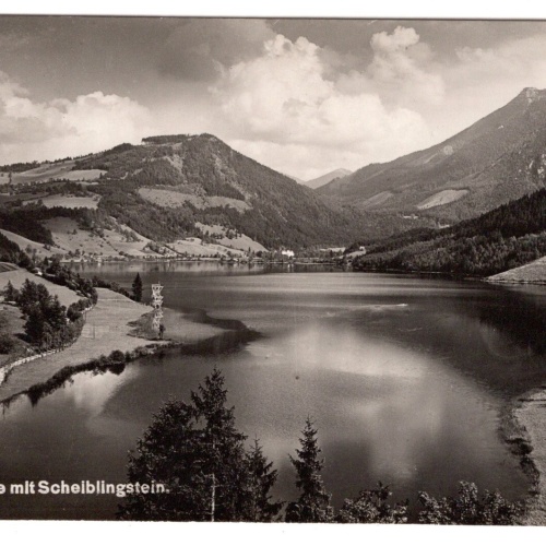 AK, Lunzersee, Scheiblingstein, Niederösterreich, Ansichtskarte (S6626)