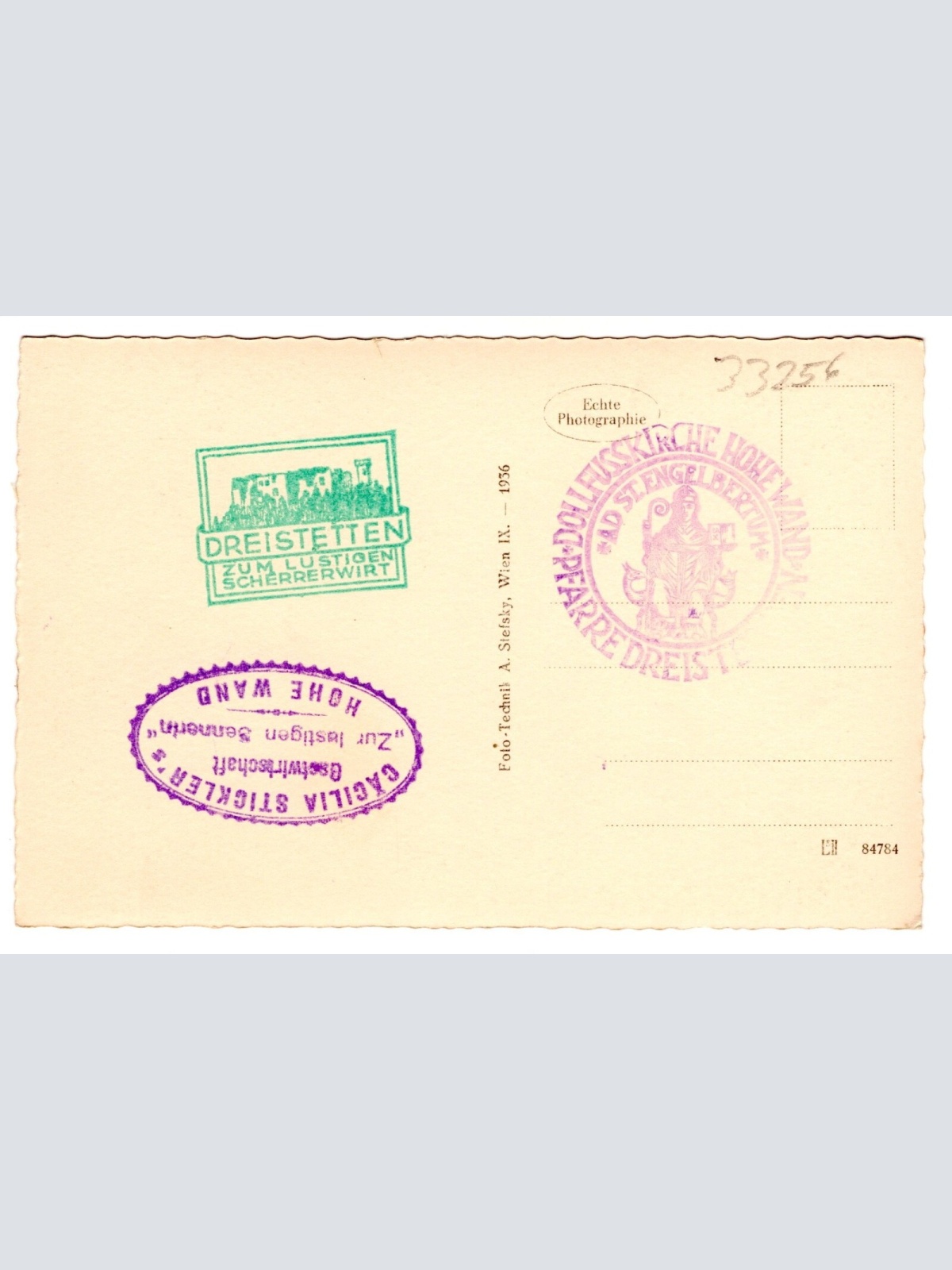 AK, Hohe Wand, Bergstraße, Niederösterreich, Ansichtskarte (S6664)