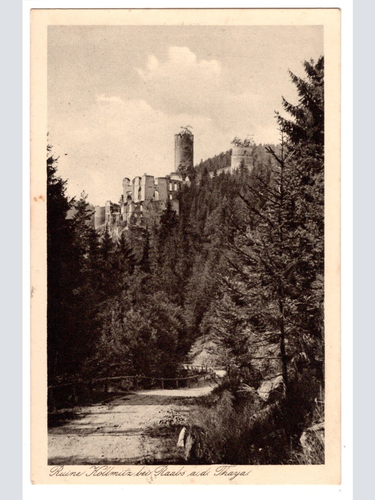 AK, Ruine Kollmitz, Niederösterreich, Ansichtskarte (S6707)