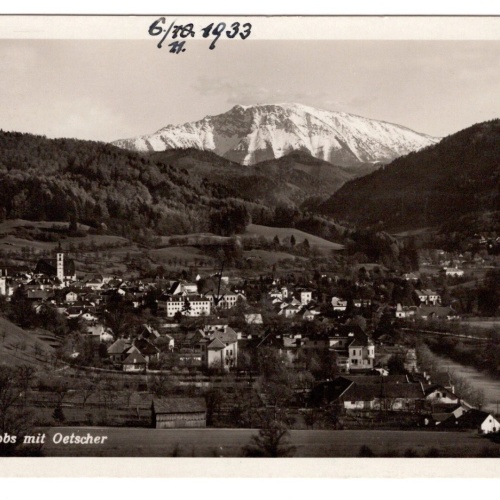 AK, Scheibbs mit Ötscher, Niederösterreich, Ansichtskarte (S6729)