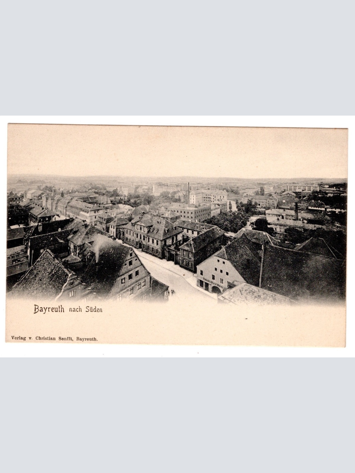 AK, Bayreuth nach Süden, Bayern, Ansichtskarte (S6747)