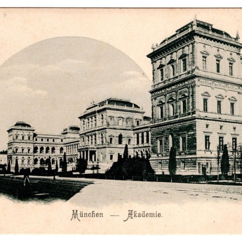 AK, München, Akademie, Bayern, Ansichtskarte (S6764)